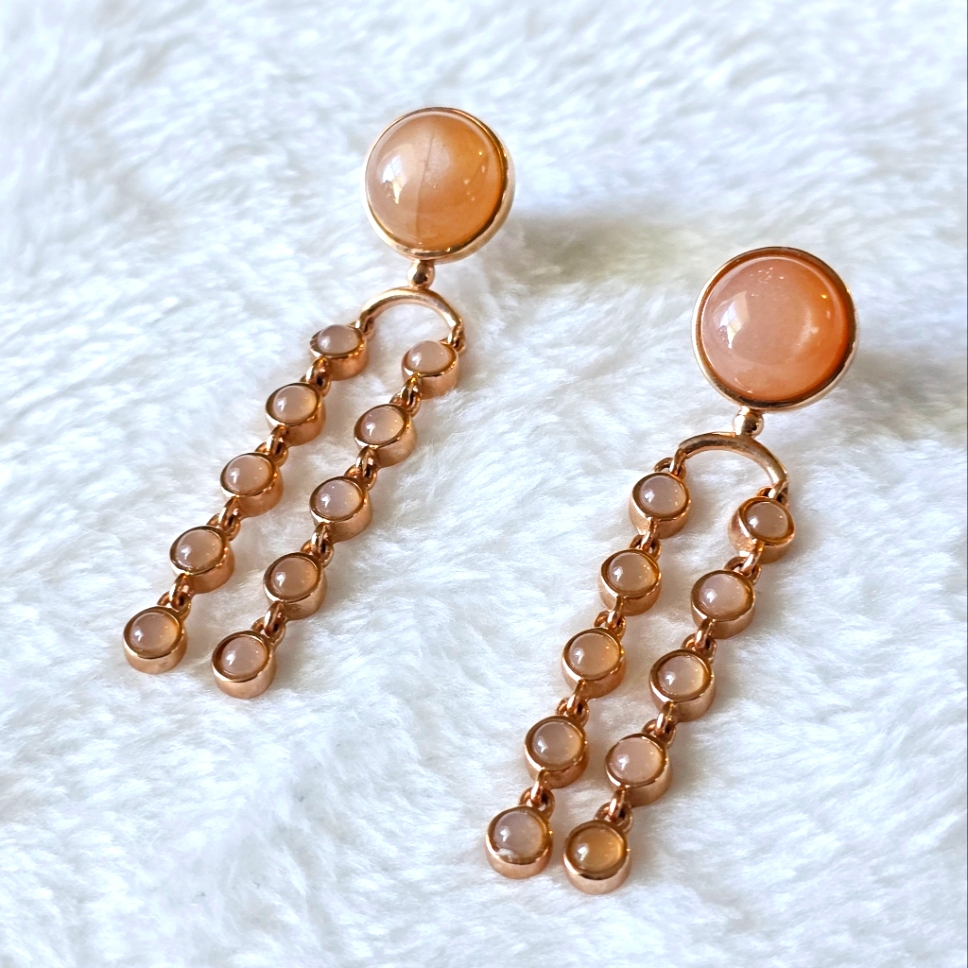 Rose Gold Earrings 25$
